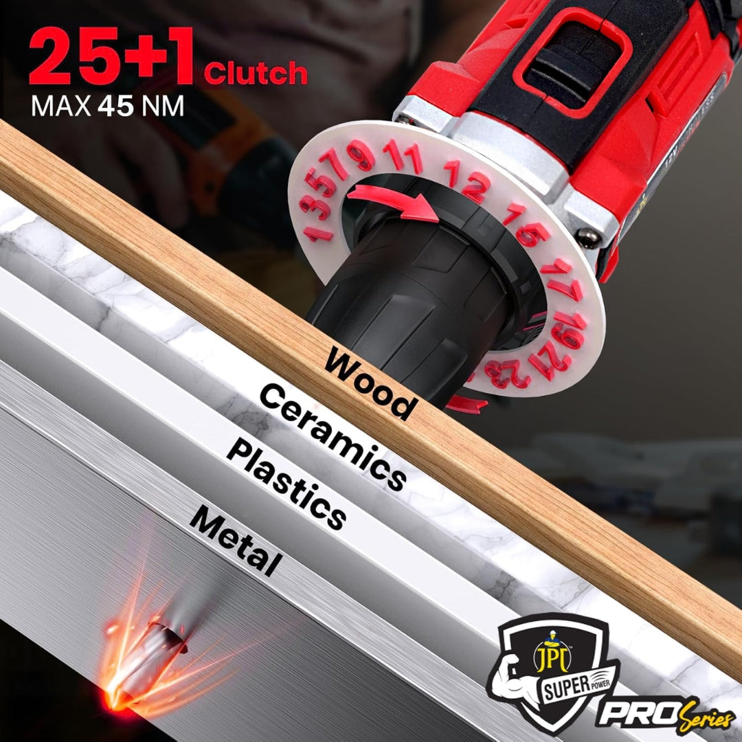 Buy the JPT PS-12 drill machine refurbished with 24-pieces drill accessories at best price. Buy best collection of drill machine for home at JPT. Buy Now