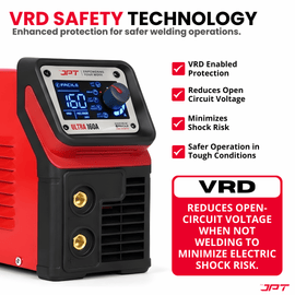 Buy JPT Ultra Heavy-Duty 160A MMA inverter welding machine with Lift TIG, digital control, and VRD safety. Smooth arc, reliable performance for workshops.