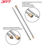 Buy JPT 15" pressure washer surface cleaner, featuring 2500psi pressure washing,  2 nozzles, 360 degree easily rolling, and much more.