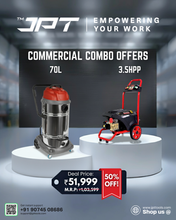 Buy JPT 70L Vacuum Cleaner With 3.5HPC Pressure Washer this diwali at the lowest price ever in India online Buy Now