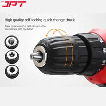 Buy JPT multi-purpose 12v cordless drill  machine with 24 drill accessories all at the best price. Shop best collection of 12v, 18v, and 21v drill at JPT Tools.