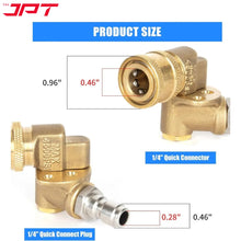 Buy now the JPT 180° rotation pivoting coupler with 1/4-inch quick connect at best price. Shop all pressure washer accessories at one-stop shop JPT Tools.