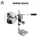 Buy now the JPT drill machine stand with a heavy cast iron base, adjustable collet (35-43mm), and 60mm drilling depth. Buy at best price online.