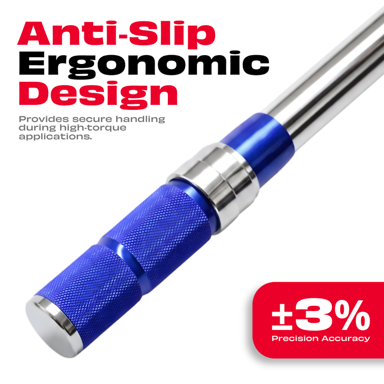 JPT Crowfoot Torque Wrench Set, 10-210 Nm, ±3% Accuracy | Quick-Change Heads • 1/2