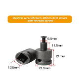 JPT 1/2 Inch Square Drive To 20UNF Drill Chuck Socket Adapter Impact Wrench Chuck Converter To Electric Drill | Chucks Adaptor Conversion For Impact And Ratchet Wrench