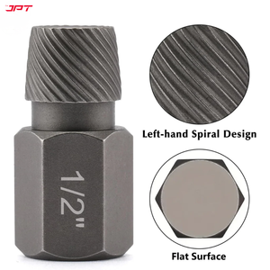 JPT 25-Piece Damaged Screw Extractor Set | Hex Head Multi-Spline Remover | Rounded Bolt Remover for Broken Studs, Bolts, Hex Sockets, Screws, and Fittings