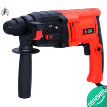 JPT Pro SDS-Plus 20MM Rotary Hammer Machine | 700W | 1400 RPM | 2.4 Joules | 5100 BPM | 3 Functions | 3 Drill Bits | SS Depth Gauge | Auxiliary Handle ( RENEWED )