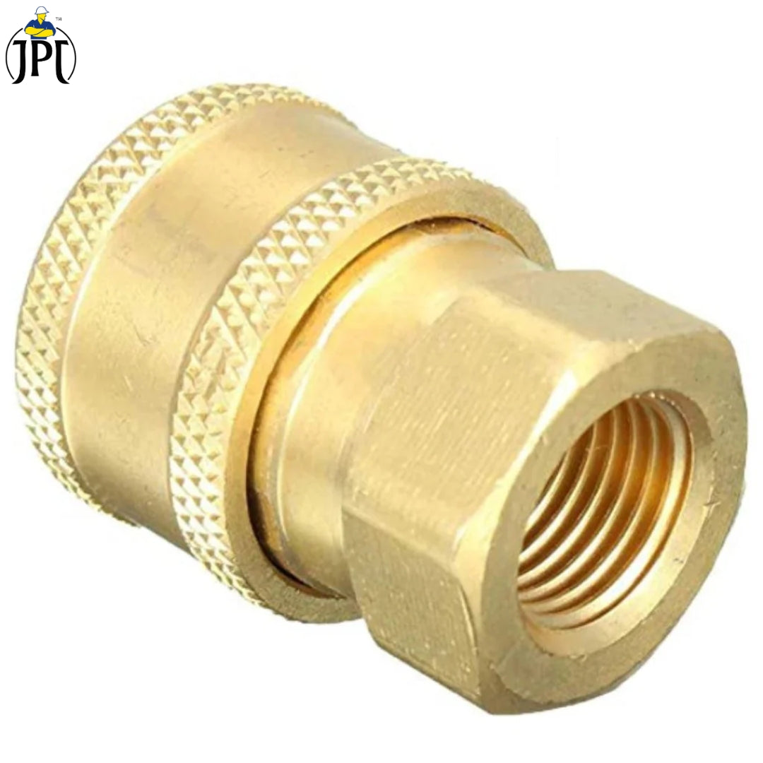 Buy now JPT pressure washer combo which inlcudes 10"/25cm extension rod, one quick connector, and 5pcs 1/4" universal pressure washer nozzle tips at best price.
