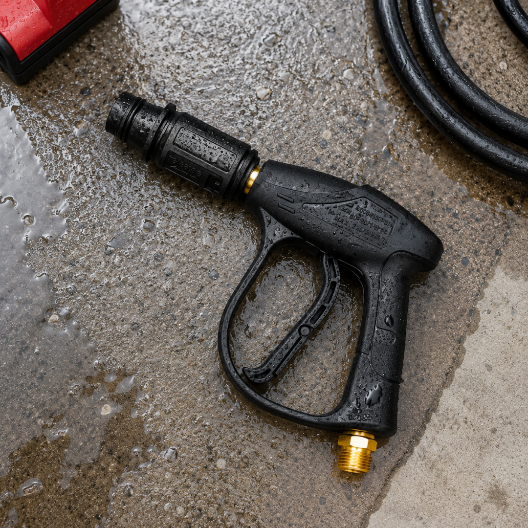 JPT Heavy Duty Universal High Pressure Water Gun | Max. 300 Bar Power | Max. 4350 PSI Pressure | Adjustable Nozzle | Compatible with Most Pressure Washer Brands