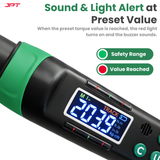 JPT Digital Torque Wrench 1/2" Drive | 10–200 N·M Torque Range | High-Accuracy Electronic Torque Wrench with LED & Buzzer Alert | Peak & Track Mode | Multi-Unit Display