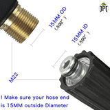 Buy now the JPT heavy-duty 8-metre pressure washer hose pipe with m22-15mm male thread at the best price online in India. Buy Now