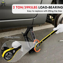 JPT Professional Folding Jack, Car Tire Replacement Tool, Jack with A Load-Bearing Capacity of 2 Tons, Used for Manual Scissor Jacks in Many Cars and RVs, Comes with A Long Handle Labor-Saving Wrench