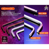 Grab the JPT 5-inch 9 pieces short arm Torx star end Allen key set, featuring sturdy and durable build, star end and drilled tip, long/short arm design, and more.