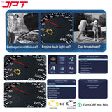 JPT OBD2 Scanner with Battery Tester – Universal Car Diagnostic Tool for Check Engine Light, Live Data, Emissions Readiness, Fault Code Reader, Plug & Play, Supports All OBDII Vehicles