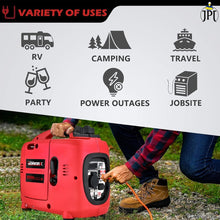 JPT Proseires Genworx 1000W/1.0KW Small and compact Manual Start Inverter Petrol Generator Lightweight, With Advanced Frequency Control, Ideal for Camping, Outdoor Events & Home Backup Power