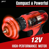 Buy now the JPT multi-purpose cordless drill machine, featuring 24nm torque, 1350rpm speed, 18+1 torque setting, and much more all at the best price in India.