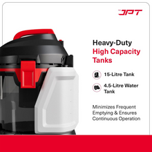 Buy now the JPT Pro Series wet & dry carpet vacuum cleaner featuring 1400w motor, advanced spray extraction function and 4.5L clean water tank. Buy Now