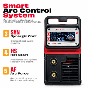 JPT True Output 200A Ultra Heavy Duty MMA Inverter Welding Machine | Lift TIG, Full Digital Display, VRD Safety, Hot Start, Arc Force, Anti-Stick & Fine Tuning Control