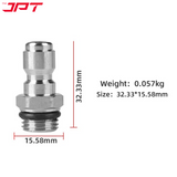 Buy now the JPT heavy-duty 1/4" female connector & male connector for seamless pressure washer connections. Buy all pressure washer accessoris at best price.