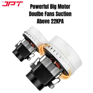 JPT KVC60 Ultra Heavy-Duty Wet and Dry Vacuum Cleaner | 2300-watt Double Motor | 22 kPa Suction Power | 60-Litre SS Tank | HEPA Filtration | Commercial Vacuum Cleaner for Home, Car, Industry Cleaning