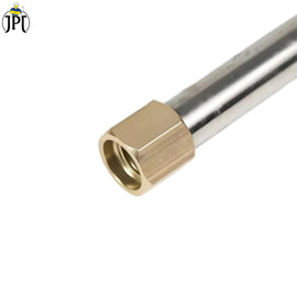 Buy now JPT pressure washer combo which inlcudes 10"/25cm extension rod, one quick connector, and 5pcs 1/4" universal pressure washer nozzle tips at best price.
