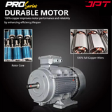 JPT Pro Series 4HPC Commerical High Pressure Washer | 3000W Powerful Motor | Max. 220 Bar Power | Max. 3200 PSI Pressure | 18 L/Min Water Flow | Best For Car Service Centers & Industrial Cleaning