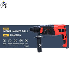 Grab the JPT 26mm Pro heavy-duty rotary hammer renewed at the best price. It features 1050W power, 200 RPM, 3 J impact energy, 4900 BPM, and more.