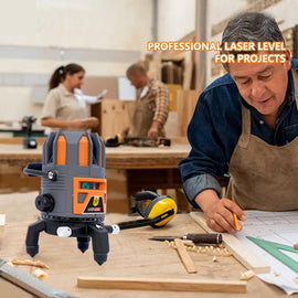 Buy now the JPT 360° 4D self-leveling laser level, featuring 5 green beams, ±3mm accuracy, mini tripod, 10m range, auto-balancing, and more. Buy Now