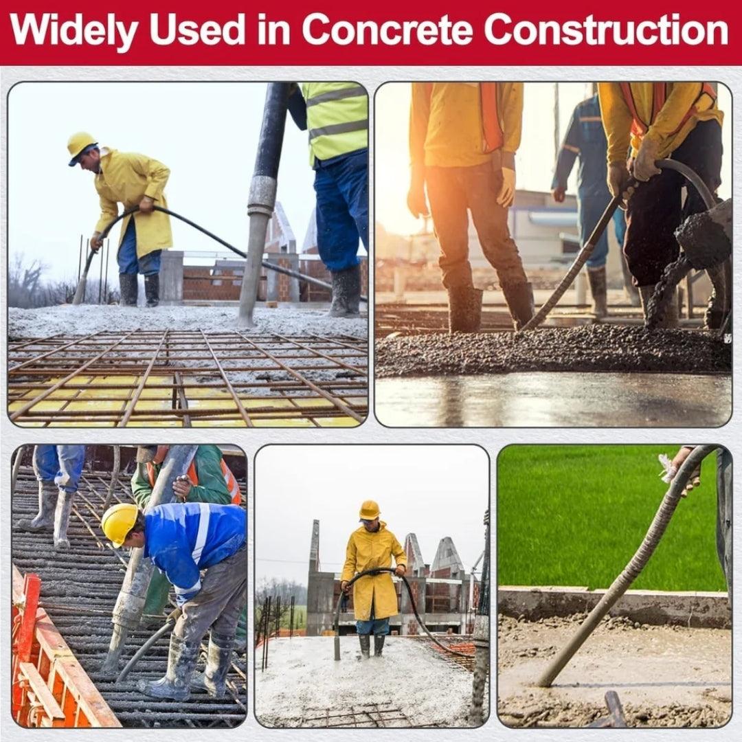 Buy now the JPT heavy-duty 1050W pure copper motor concrete vibrator machine with 3-metre concrete vibrator needle at the best price online in India.