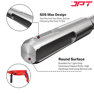 JPT 1/2-Inch SDS Plus Impact Socket Adapter | Quick Change Hex Extension Adapter | Hammer Drill Connector for Impact Wrenches & Rotary Hammers