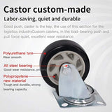 JPT Heavy Duty Medium Folding Hand Trolley | 150 KG Weight Lifting Capacity | 360° Durable Swivel Wheels | Foldable Push Hand Cart For Loading And Storage | Red Colour