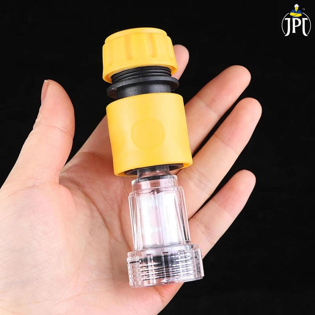 JPT Heavy Duty Universal Inlet Quick Connector & Transparent Inlet Filter Accessory | Compatible with All Pressure Washer Brands | Ideal for High Pressure Washers & Gardening