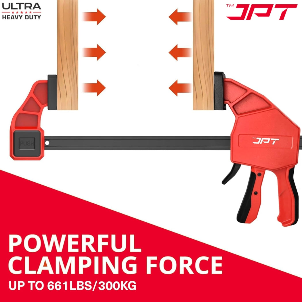 Buy now the JPT Pro Series ultra heavy duty 57" clamp. This product offer you 2-in-1 functionality, high pressure clamping, quick release trigger, and much more