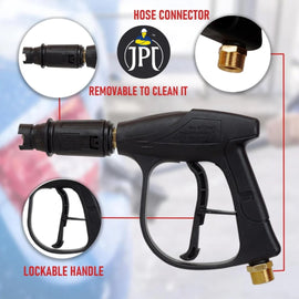 Effortlessly remove stubborn dirt and grime from your car, driveway, or outdoor spaces with the JPT combo foam cannon, washer gun, and quick connect. Buy Now