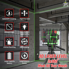 Buy the JPT 360° 3D Laser Level with Mini Tripod online for precise leveling. this compact laser level delivers high accuracy with 360° coverage. Order online