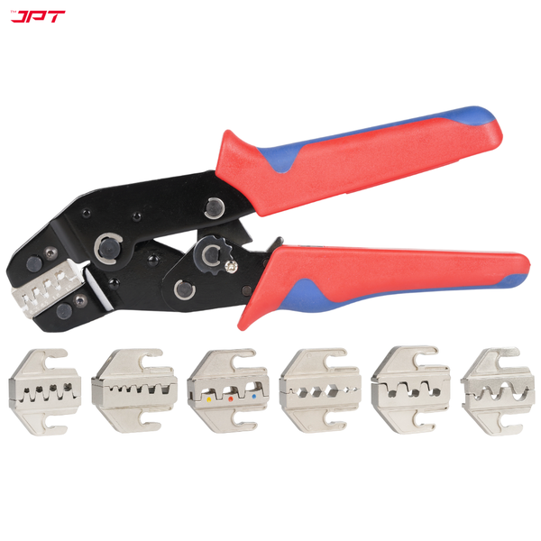 JPT ratcheting Open-Barrel Wire Crimping Tool Designed for Non-Insulated Terminals in the 0.5–2.5MM² (26–16 AWG) Range. Ideal for Electronics, Automotive, and Electrical Wiring.