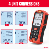 Buy JPT 70M Digital Laser Distance Meter with distance, area, volume & indirect height calculation — ideal for site engineers, contractors & interior projects.