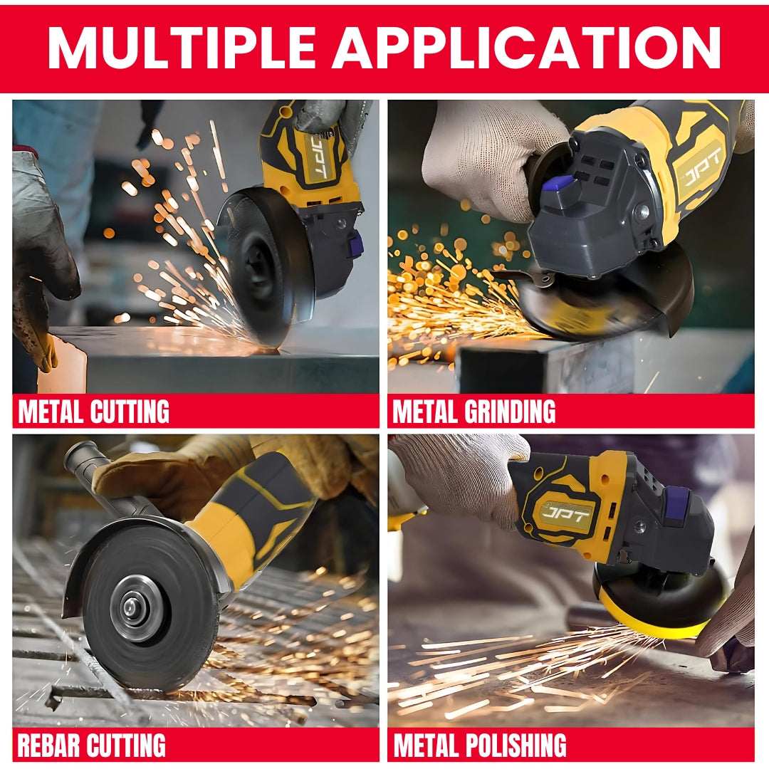 Buy now the JPT 21v cordless angle grinder machine without battery & charger at best price in India. Get best collection of angle grinder from at JPT Tools.