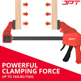 Buy now the JPT Pro Series 21" bar clamp at the best price. This clamp offer you 2-in-1 functionality, i beam structure, quick release trigger, and much more.