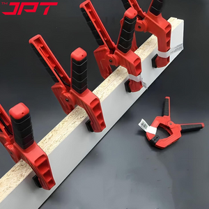 JPT 4 Inch Ultra Heavy-Duty Spring Clamp 106mm Wide Jaw | Reinforced Body with Hardened Steel Spring | 45° Rotating Pads | Strong Grip Woodworking & Carpentry Clamp for Workshop & DIY Use