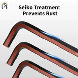 Buy online for the JPT 9 pcs premium hex Allen Key Set, made from chrome vanadium steel and finished with black oxide coating, all available at the best price.