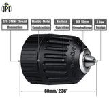 Buy the JPT premium quality 10mm clamping capacity keyless drill chuck at the best price online. Get the best collection of drill chuck at the JPT Tools.