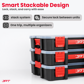 Buy JPT Ultra Heavy Duty Tool Organizer Medium to stay organized on every job with this organizer featuring 14 compartments and 8 removable dividers. Buy Now