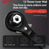 JPT 24-27MM Hexagon Scaffold Quick Wrench | Double Openings Head Ratchet Spanner | Pointed Tail Ratchet Wrench for Automotive Service