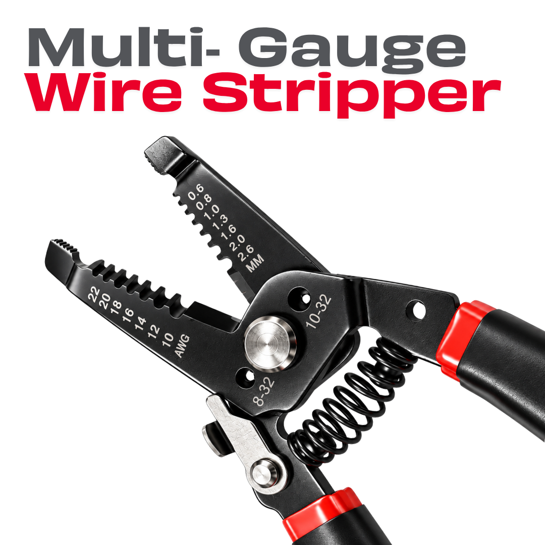 JPT MC4 Solar Crimping Tool Kit, 2.5/4/6mm², 10-32 AWG, Wire Stripper | 2.5/4/6mm² Crimping • 10-32 AWG Stripping • 6 MC4 Connectors • 12 MC4 Pins • 2 Wrenches • Storage Bag