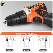 JPT Pro Plus Series 21-volt Cordless Drill Machine | 48Nm Torque | 2000 RPM Speed | 18+1 Clutch Setting | 10mm Keyless Chuck | LED Light | 2000mAh Li-Ion Battery | Fast Charger