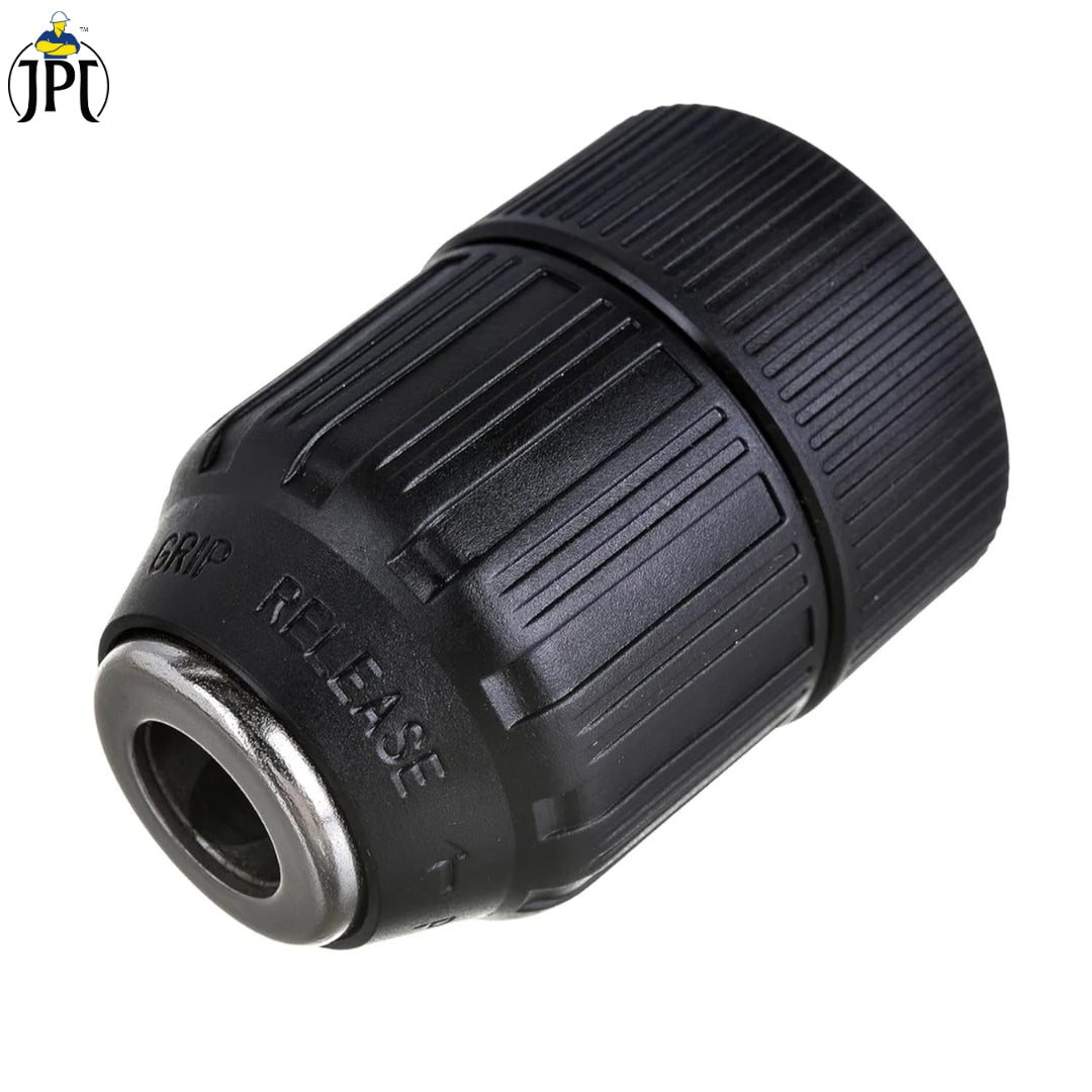 JPT Heavy Duty 13MM Keyless Chuck Mount 1/2-20UNF For Reverse Forward Cordless & Electric Drill/Screwdriver Machine (Not For Angle Grinders)