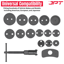 Buy JPT 16-piece brake caliper rewind tool set for safe disc brake pad replacement. Compatible with most US, EU, and Japanese vehicles. Buy Now