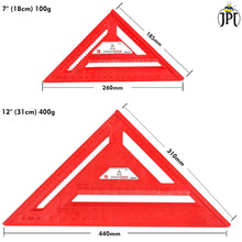 Buy now the JPT 7-inch thickened 45°/90° carpenter square, featuring precision laser markings, high-quality build, widened base, and user-friendly design.