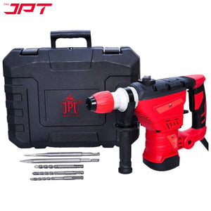 JPT Heavy Duty SDS Plus 32MM Core Rotary Hammer & Breaker Machine | 1500-Watt Motor | 4000 RPM Speed | 3800 BPM Force | 4.5 Joules Impact | 32mm Deep Drilling | 3 Function Modes | All Accessories Included